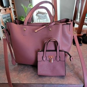 blush color purse handbag